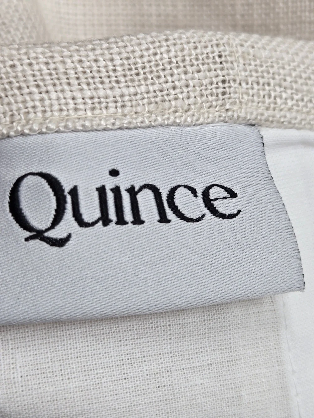 NWT QUINCE Set Of 2 48x84 Heavyweight European Linen Curtains Sand 0180